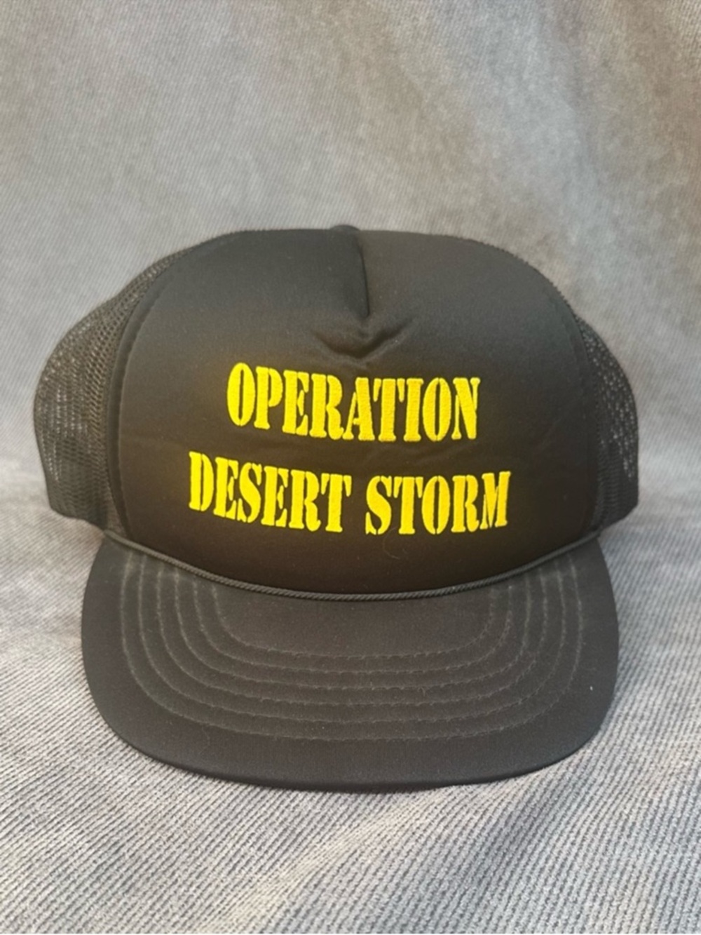 Vintage 90s Operation Desert Storm Trucker Hat
